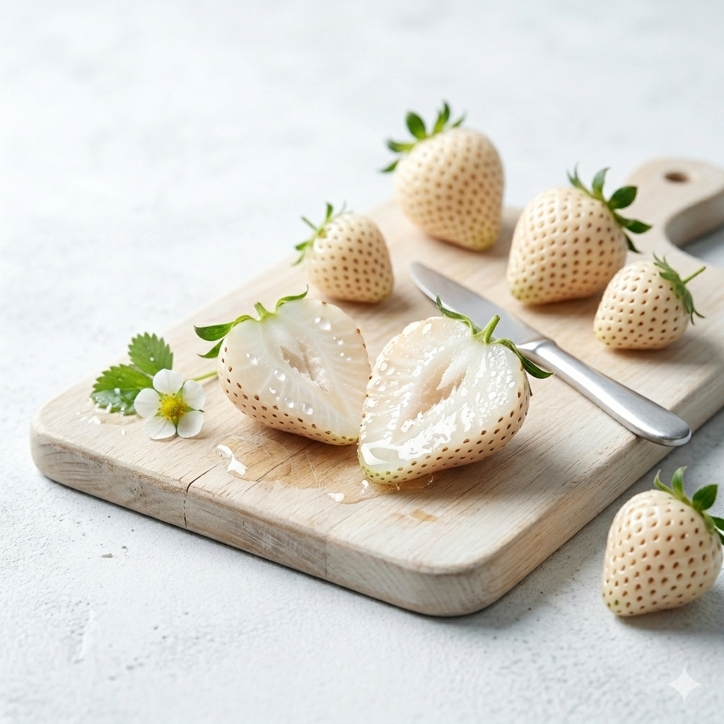 🌿The Living Jewel: Rare White Strawberry – Ultra-Premium Heirloom Variety for Backyard Orchard-BP