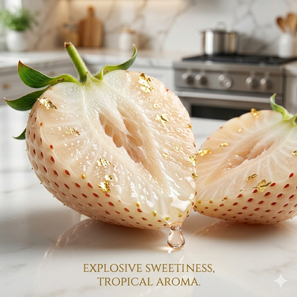 🌿The Living Jewel: Rare White Strawberry – Ultra-Premium Heirloom Variety for Backyard Orchard-BP