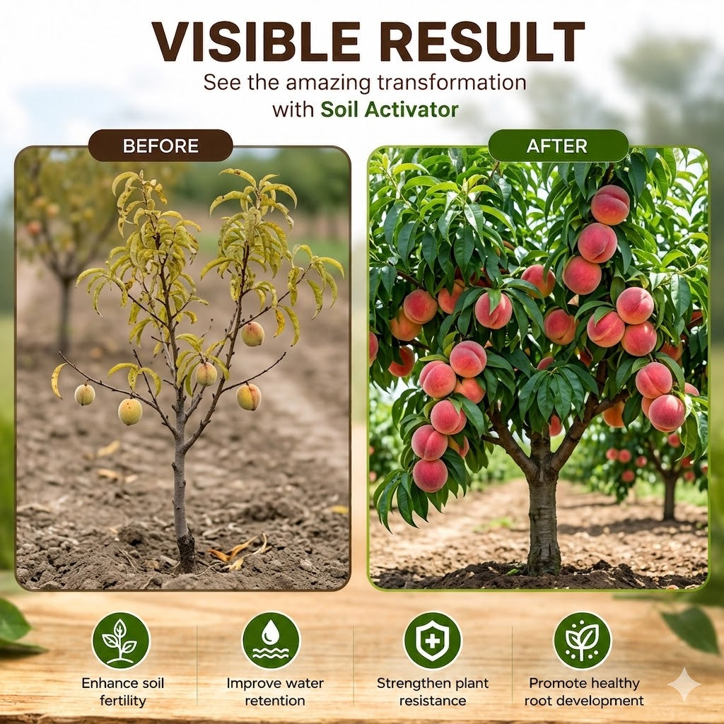[🍑Risk-Free] All-Natural Jumbo Non-GMO Peach  & Fast-Rooting Solution Kit (100% Germination Guarantee)-EV